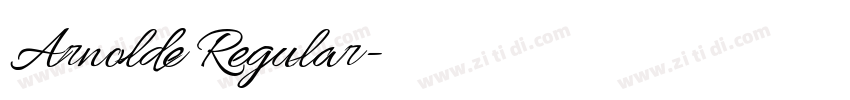 Arnolde Regular字体转换 Arnolde Regular字体转换